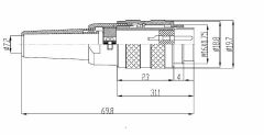 M16 J09F-2A Konnektör