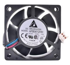 Delta AFB0612HH 12V 0.25A Endüstriyel Soğutma Fanı (60x60x25mm)