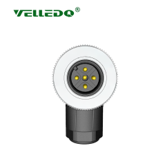 M12-M05S M12 5 Pin Erkek Açılı Konnektör