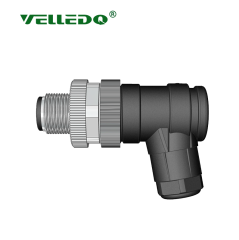M12-M04S - M12 4 Pin Erkek Açılı 90 Derece Konnektör