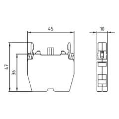 SIEMENS 3SB1400-0A Kontak Bloğu 1NO+1NC