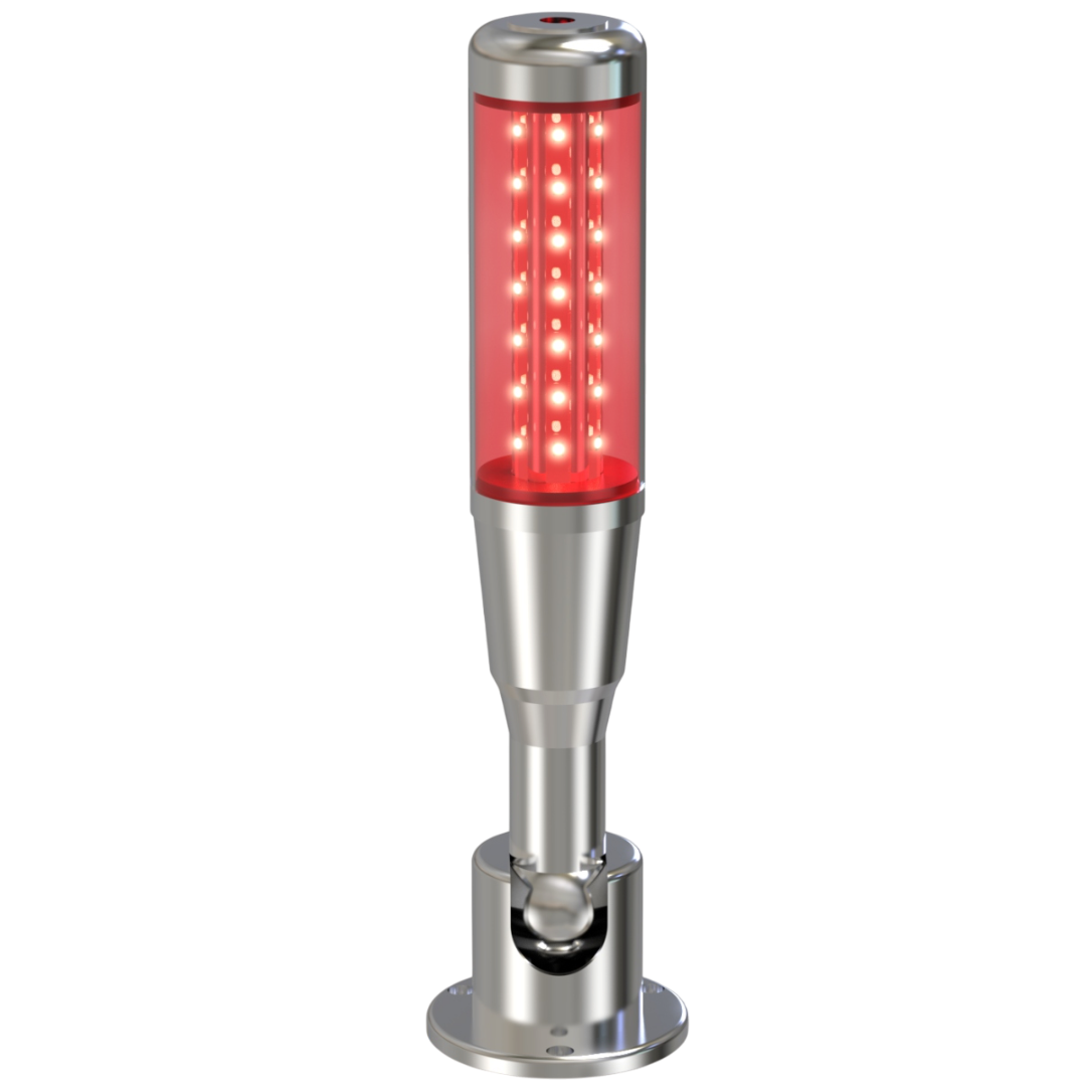 Siron D021-B-3-P 24V DC Katlanabilir Üç Renkli Şeffaf Buzzerlı İkaz Lambası