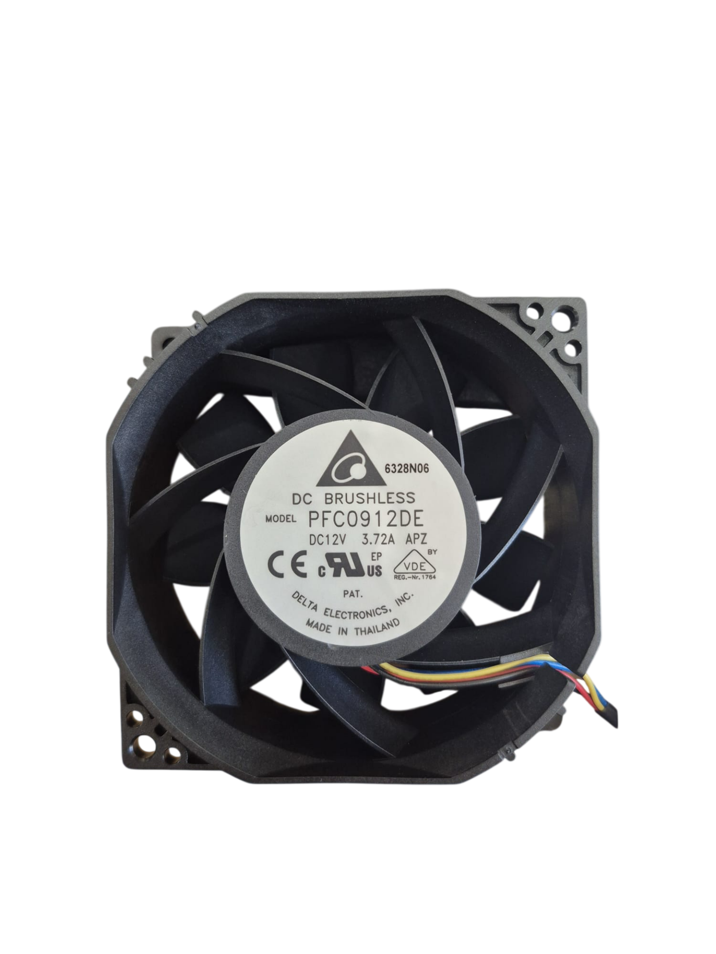 Delta PFC0912DE 12V DC 3.72A 92x92x38 mm Yüksek Performanslı Pano ve Sunucu Fanı