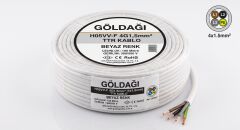 Göldağı 4x1.5 TTR Kablo H05VV-F 4G1.5 mm² %100 Bakır