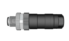 M12 B Code 4 Pin Erkek Düz Konnektör - Velledq M12-BM04T