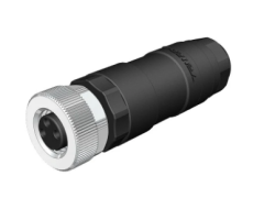 M8-F03T - M8 3 Pin Dişi Düz Konnektör - Velledq