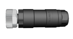M8-M04T - M8 4 Pin Erkek Düz Konnektör - Velledq