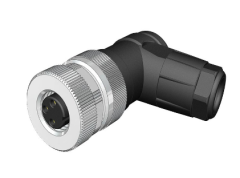 M8-F03S - M8 3 Pin Dişi 90° Açılı Konnektör - Velledq