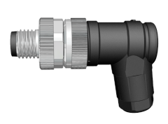 M8-M04S - M8 4 Pin Erkek 90° Açılı Konnektör - Velledq