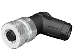M8-F04S - M8 4 Pin Dişi 90° Açılı Konnektör - Velledq
