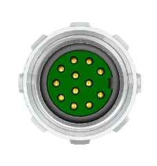M12 12 Pin Dişi Düz 5 Mt. Kablolu Konnektör - Sensör Kablosu Velledq M12-F12T-5.0PVC/BK