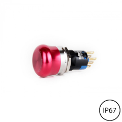 J16-812-E Kırmızı Metal Acil Stop Butonu (IP67)