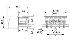 Phoenix Contact BCH-350H-5 | 5 Pinli PCB Konnektör – 5430454