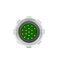 M12 17 Pin Dişi Düz 10 Mt. Kablolu Konnektör - Sensör Kablosu Velledq M12-F17T-10.0PVC/BK