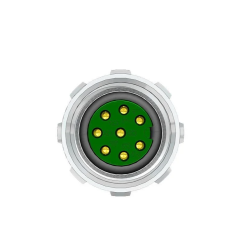 M12 8 Pin Dişi Düz 10 Mt. Kablolu Konnektör - Sensör Kablosu Velledq M12-F08T-10.0PVC/BK