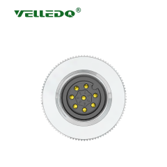 M12-F08T - M12 8 Pin Dişi Düz Konnektör